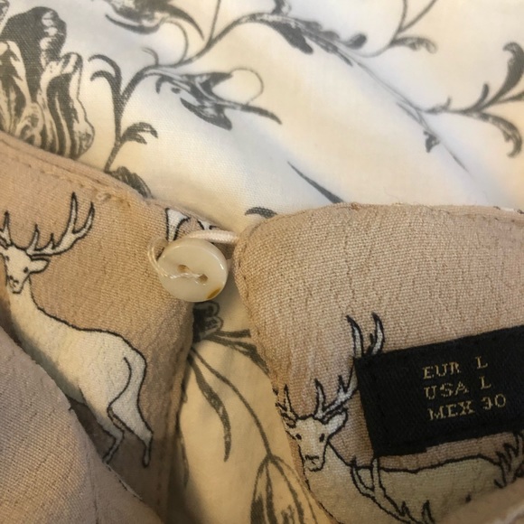 2 for $20 ❤️ Zara Deer Print Blouse - Picture 5 of 6